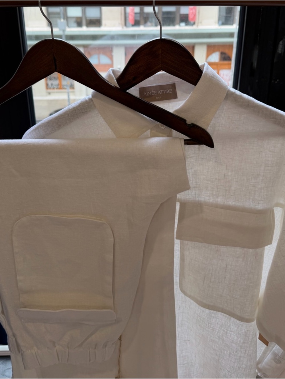 women’s oversized 100% linen set!